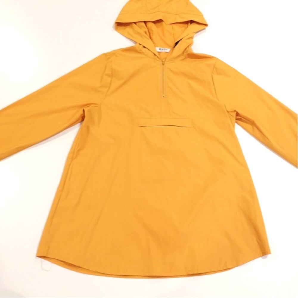 #6 Guanyy Mustard Yellow Windbreaker with Hood n Pocket Size L